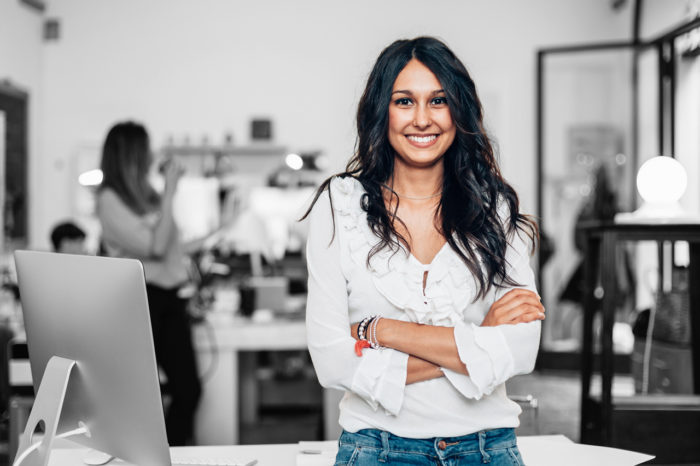 Small Business Owner in kitchen